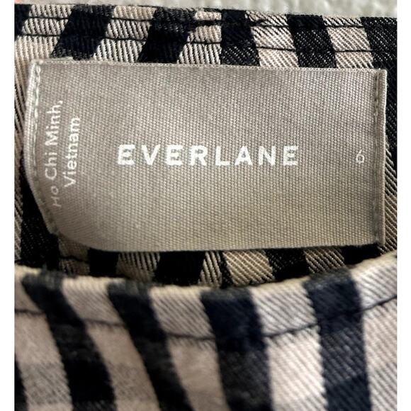 Everlane The Tencel Way High Taper Pant in Black Gingham Check 6 - Picture 5 of 8